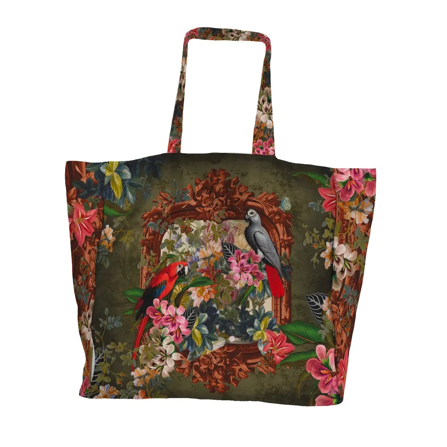 Large Parrot Tote Bag