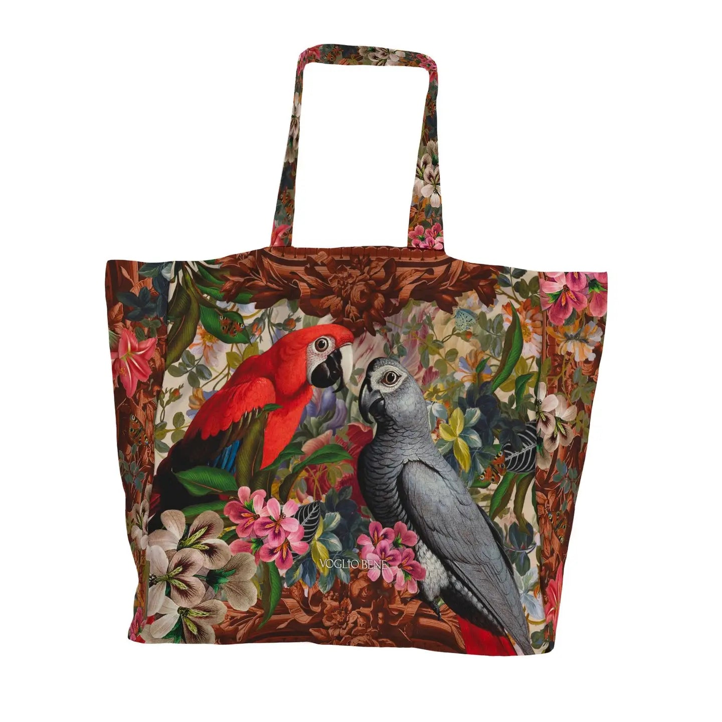 Large Parrot Tote Bag