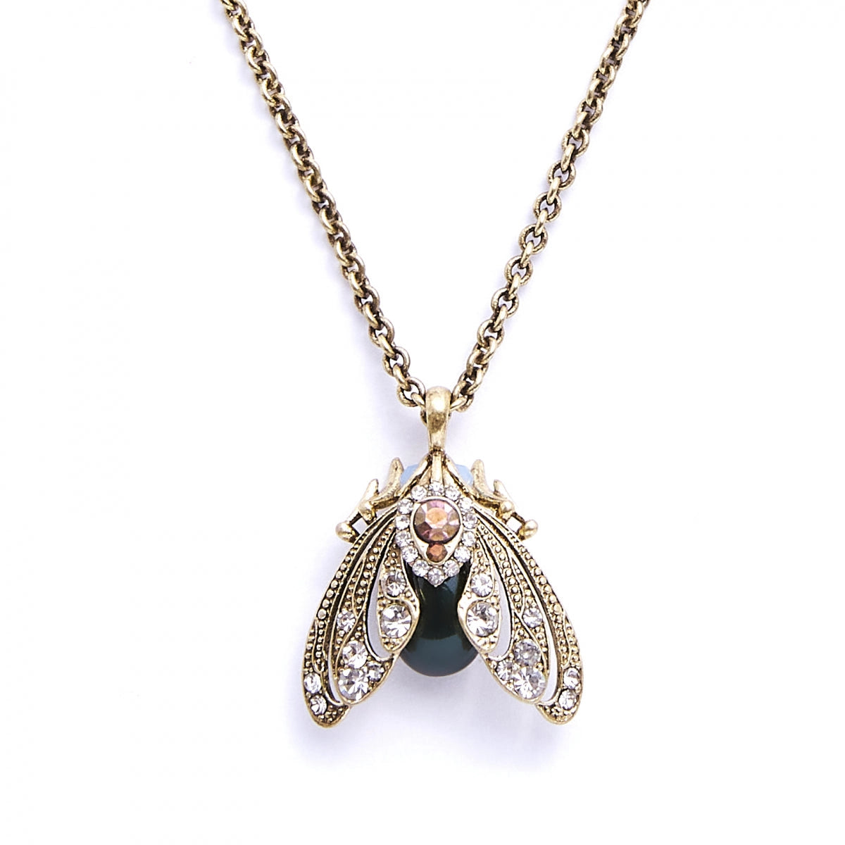 Bill Skinner Bejewelled Moth Pendant