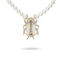 Bill Skinner Bejewelled Beetle Pearl Necklace