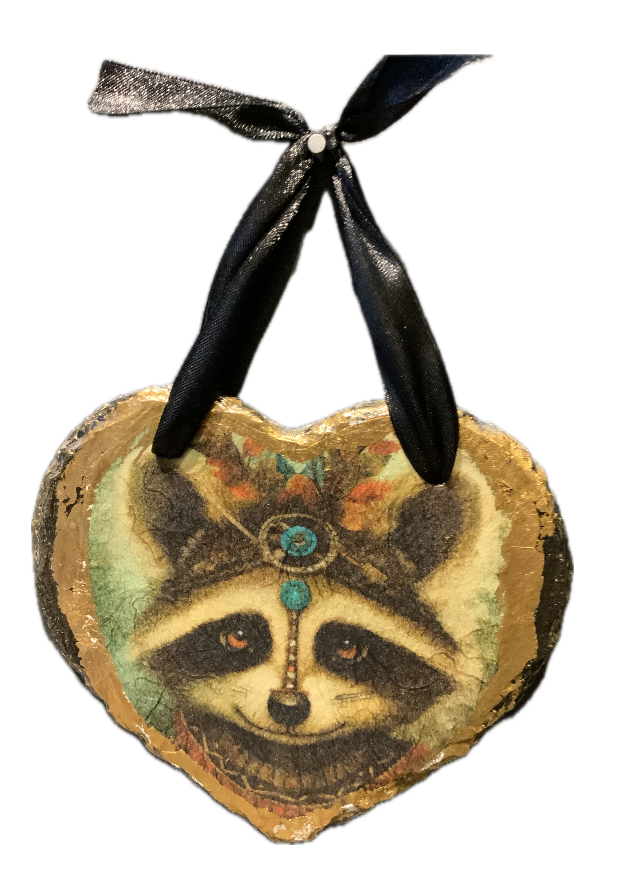 Raccoon slate Wall Hanging